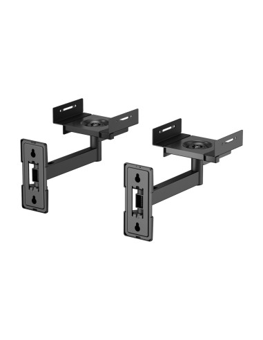 AISENS Soporte Universal De Pared Giratorio E Inclinable Para Altavoces, Negro