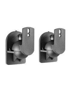 AISENS Soporte Universal De Pared Giratorio E Inclinable Para Altavoces, Negro