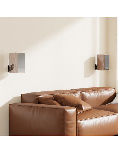 AISENS Soporte Universal De Pared Giratorio E Inclinable Para Altavoces, Negro