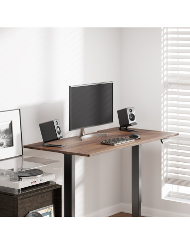 AISENS Soporte Universal De Sobremesa Para Altavoces, Negro