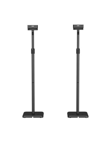 AISENS Soporte Universal De Suelo Giratorio E Inclinable Para Altavoces, Negro