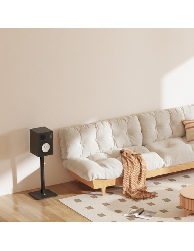 AISENS Soporte Universal De Suelo Para Altavoces, Negro