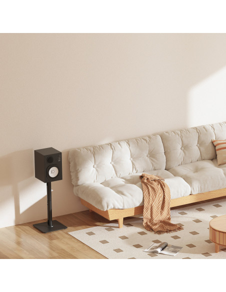 AISENS Soporte Universal De Suelo Para Altavoces, Negro