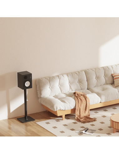 AISENS Soporte Universal De Suelo Para Altavoces, Negro