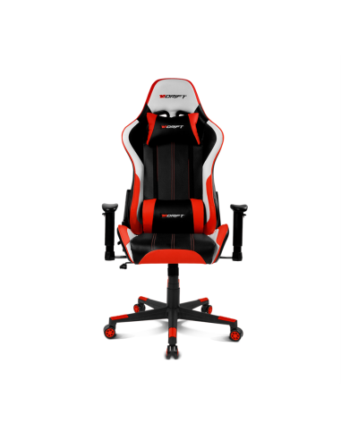 DRIFT DR175 Silla para videojuegos universal Asiento acolchado Negro, Rojo, Blanco
