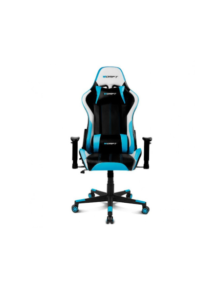 DRIFT DR175 Silla para videojuegos universal Asiento acolchado Negro, Azul, Blanco