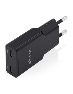 AISENS ASCH-30W2P049-BK cargador de dispositivo móvil Cámara digital, MP3, MP4, Teléfono móvil, Navegante, Portátil, Consola de  2