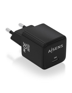AISENS ASCH-30W1P036-BK cargador de dispositivo móvil Universal Corriente alterna Carga rápida Interior