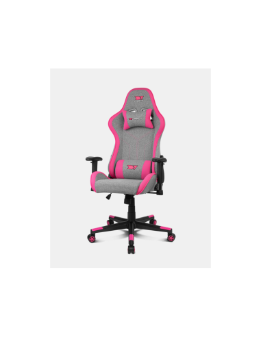 DRIFT DR90 PRO Silla para videojuegos de PC Asiento acolchado Gris, Rosa