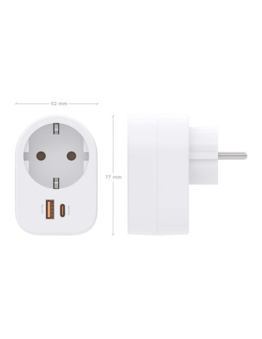 AISENS ASPS-1A1C06-W cargador de dispositivo móvil Universal Blanco Corriente alterna Carga rápida Interior