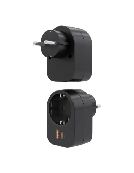 AISENS ASPS-1A1C07-BK cargador de dispositivo móvil Universal Corriente alterna Carga rápida Interior