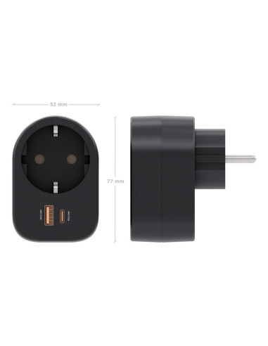 AISENS ASPS-1A1C07-BK cargador de dispositivo móvil Universal Corriente alterna Carga rápida Interior