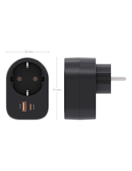 AISENS ASPS-1A1C07-BK cargador de dispositivo móvil Universal Corriente alterna Carga rápida Interior