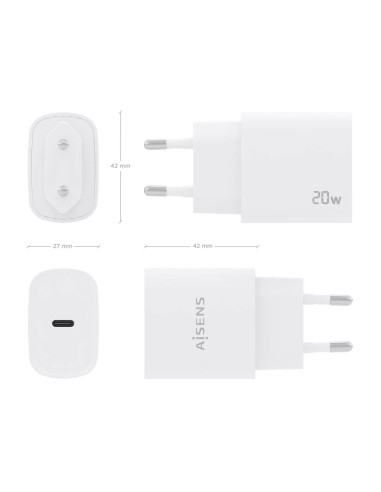 AISENS A110-0752 cargador de dispositivo móvil Universal Corriente alterna Carga rápida Interior