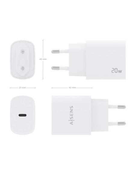 AISENS A110-0752 cargador de dispositivo móvil Universal Corriente alterna Carga rápida Interior
