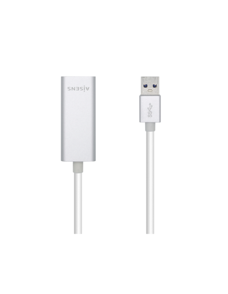 AISENS Conversor USB 3.0 A Ethernet Gigabit 10/100/1000 Mbps, 15 cm
