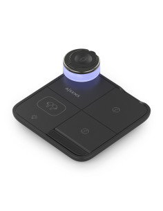 AISENS ASCH-15W4WC062-BK cargador de dispositivo móvil Auriculares, Smartphone, Reloj inteligente Cargador inalámbrico Interior