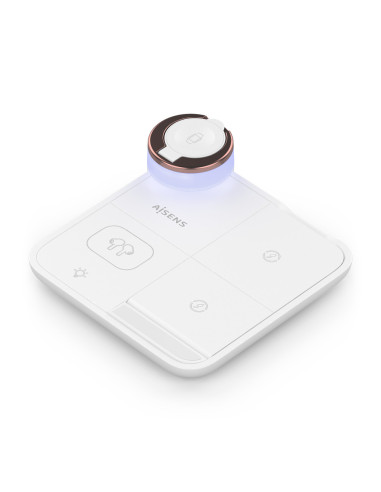 AISENS ASCH-15W4WC061-W cargador de dispositivo móvil Auriculares, Smartphone, Reloj inteligente Cargador inalámbrico Interior