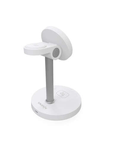 AISENS ASCH-15W3WC065-W cargador de dispositivo móvil Auriculares, Smartphone, Reloj inteligente Cargador inalámbrico Interior