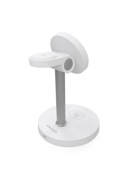 AISENS ASCH-15W3WC065-W cargador de dispositivo móvil Auriculares, Smartphone, Reloj inteligente Cargador inalámbrico Interior
