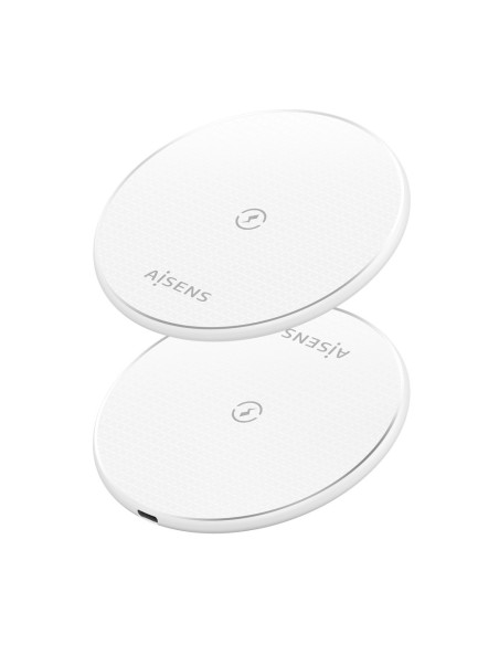 AISENS ASCH-15W1WC057-W cargador de dispositivo móvil Smartphone Cargador inalámbrico Interior
