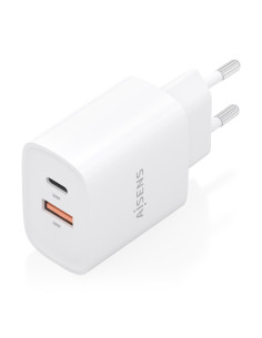 AISENS Cargador GaN 30W, 1xUSB-C PD3.0 QC4.0, 1xUSB-A QC3.0, Blanco 2