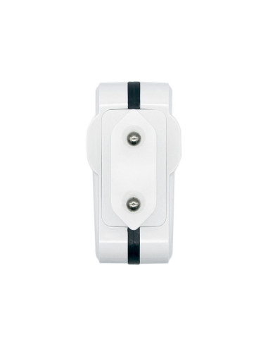 AISENS Cargador USB 17W 5V/3.4A, 2xUSB Con Control AI, Blanco