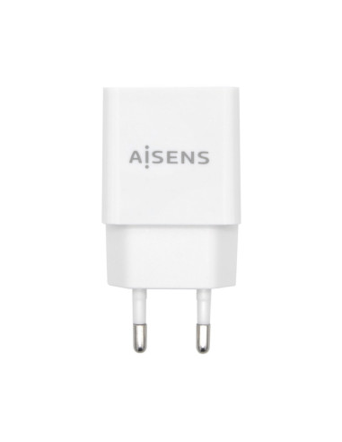 AISENS Cargador USB 10W Alta Eficiencia, 5V/2A, Blanco