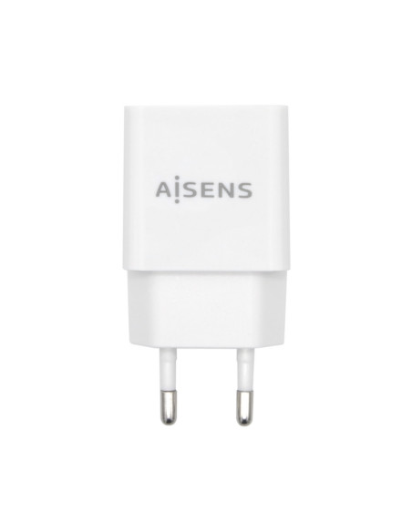 AISENS Cargador USB 10W Alta Eficiencia, 5V/2A, Blanco