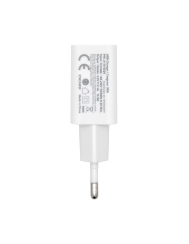 AISENS Cargador USB 10W Alta Eficiencia, 5V/2A, Blanco