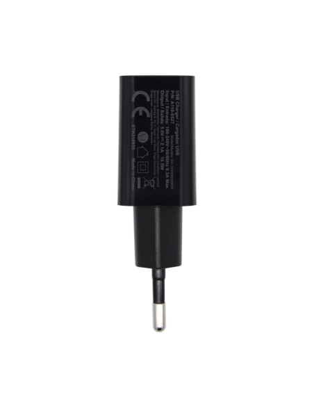 AISENS Cargador USB 10W Alta Eficiencia, 5V/2A, Negro