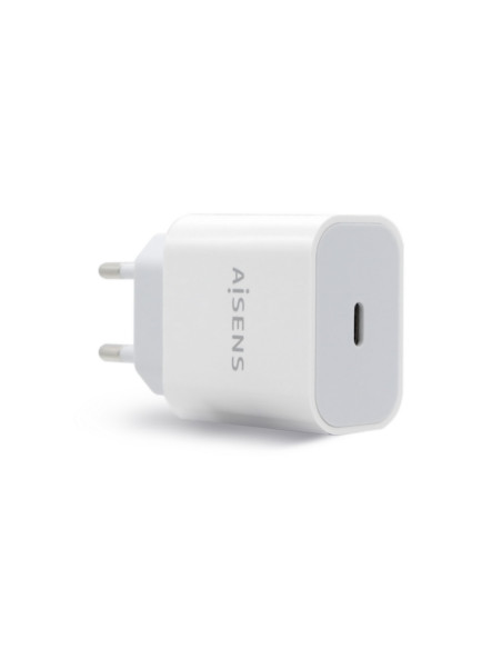 AISENS Cargador USB-C P?3.0 1 Puerto 1x USB-C 20 W, Blanco
