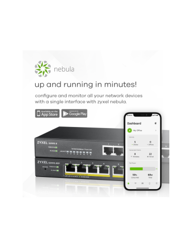 Zyxel GS1915-8EP Gestionado L2 Gigabit Ethernet (10/100/1000) Energía sobre Ethernet (PoE) Negro