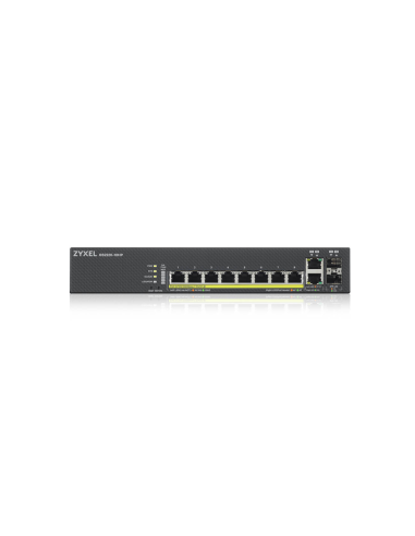 Zyxel GS2220-10HP-EU0101F switch Gestionado L2 Gigabit Ethernet (10/100/1000) Energía sobre Ethernet (PoE) Negro