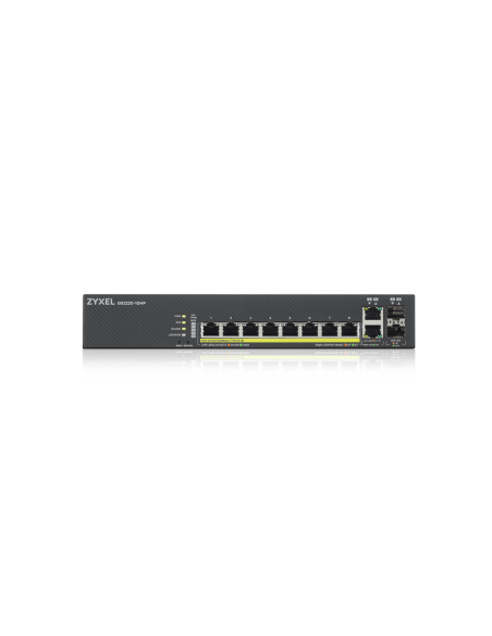 Zyxel GS2220-10HP-EU0101F switch Gestionado L2 Gigabit Ethernet (10/100/1000) Energía sobre Ethernet (PoE) Negro