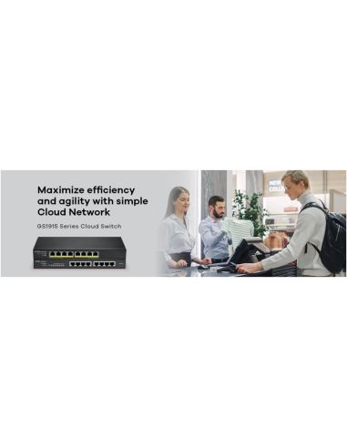 Zyxel GS1915-8 Gestionado L2 Gigabit Ethernet (10/100/1000) Negro