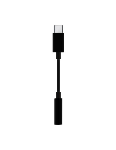 AISENS Conversor USB-C a audio estilo Apple, USB-C/M-Jack 3.5/H, Negro, 15 cm