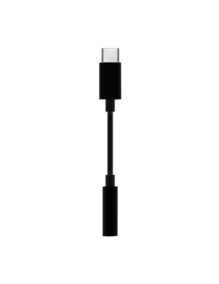 AISENS Conversor USB-C a audio estilo Apple, USB-C/M-Jack 3.5/H, Negro, 15 cm