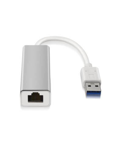 AISENS A106-0049 cambiador de género para cable RJ-45 USB 2.0 Type-A Plata, Blanco