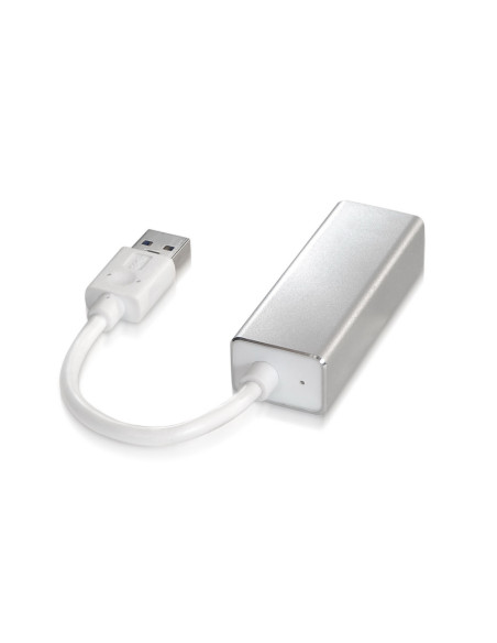 AISENS A106-0049 cambiador de género para cable RJ-45 USB 2.0 Type-A Plata, Blanco