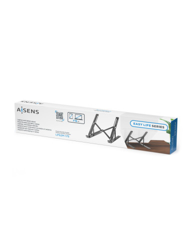 AISENS Soporte de Sobremesa Ajustable para Portatil / Tablet, Gris