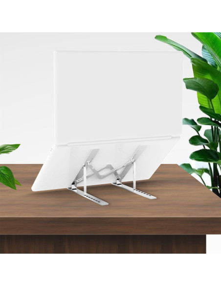 AISENS Soporte de Sobremesa Ajustable para Portatil / Tablet, Plata