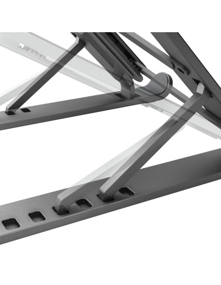 AISENS Soporte De Sobremesa Ajustable Para Portatil / Tablet, Gris Oscuro