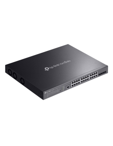 TP-Link Omada SG3428XMPP switch Gestionado L2+ Gigabit Ethernet (10/100/1000) Energía sobre Ethernet (PoE) 1U Negro