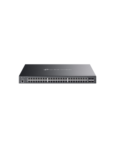 TP-Link Omada SG3452XMPP switch Gestionado L2+ Gigabit Ethernet (10/100/1000) Energía sobre Ethernet (PoE) 1U Negro