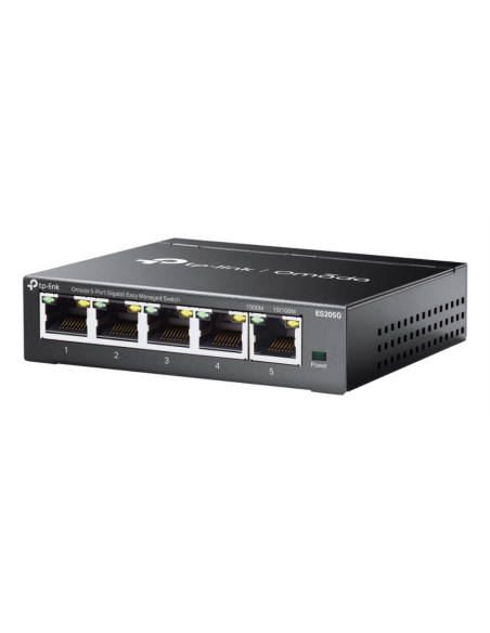TP-Link Omada ES205G switch Gestionado Gigabit Ethernet (10/100/1000) Negro