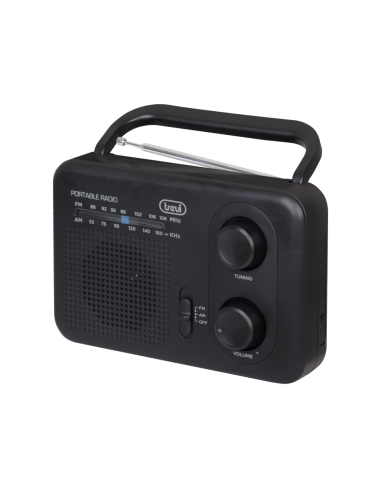 Trevi 0RA7F6400 radio Portátil Analógica Negro