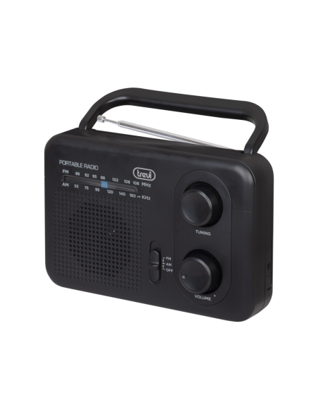 Trevi 0RA7F6400 radio Portátil Analógica Negro