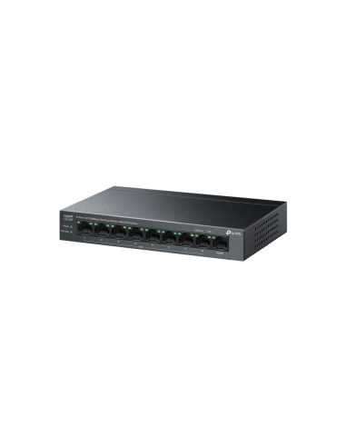 TP-Link LiteWave LS109P switch No administrado Fast Ethernet (10/100) Energía sobre Ethernet (PoE) Negro