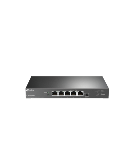TP-Link TL-SG105PP-M2 switch No administrado Gigabit Ethernet (10/100/1000) Energía sobre Ethernet (PoE) Negro